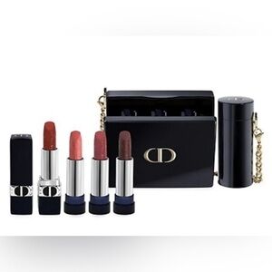 Dior Minaudière Limited Edition 2022 Holiday Case & Lipstick Set NEW